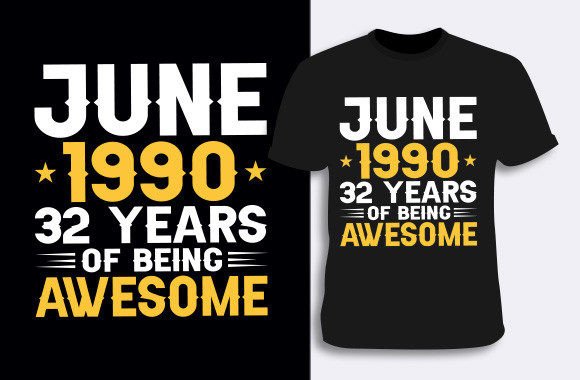 Birthday T-shirt 4 Graphics for T-Shirt Designs