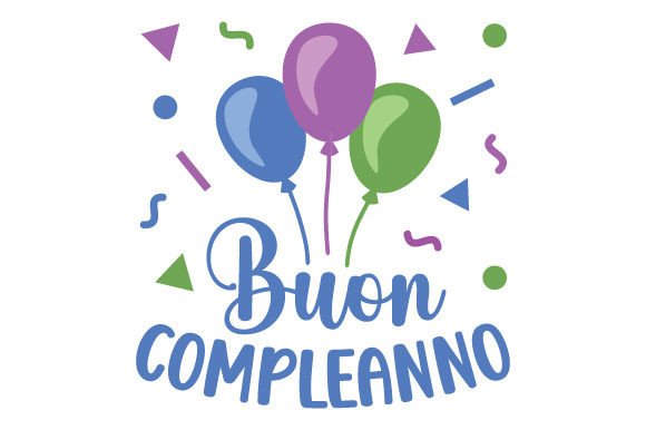 Buon Compleanno - Italian Quote Crafts for Birthday Content