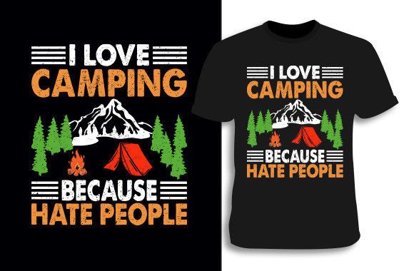 Camping T-shirt 11 for T-Shirt Designs
