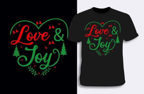 Christmas T-shirt Design 1 - A Versatile Graphic Asset for T-Shirt Designs