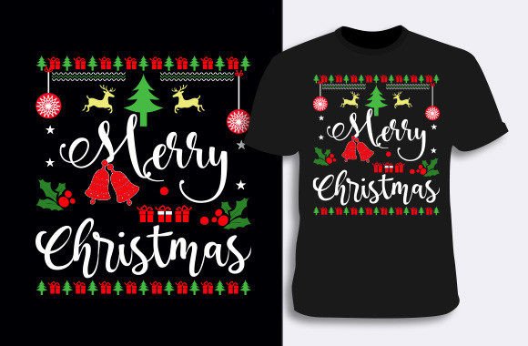 Christmas T-shirt Design 14 - A Festive Graphic for Handmade Creations