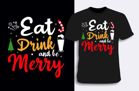 Christmas T-shirt Design 4 - A Versatile Graphic for Handmade Creations