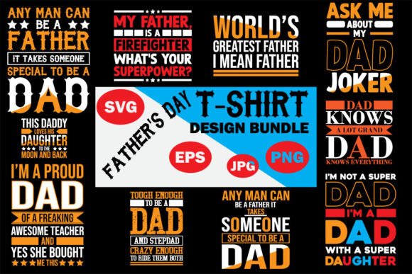 Fathers Day T-Shirt Bundle for Creative Projects