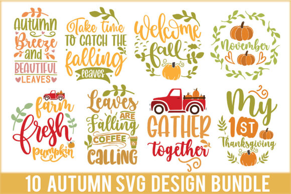 FREE Autumn SVG Design Bundle for Crafts and Graphics