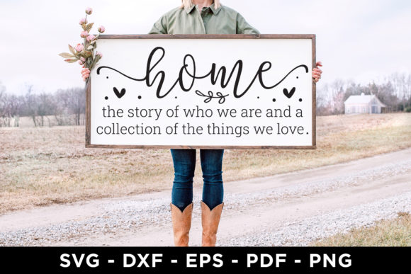 Home SVG - Family Sign SVG for Crafts and Graphics