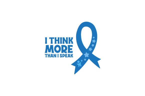 I Think More Than I Speak - Quote - Apraxia Awareness Crafts