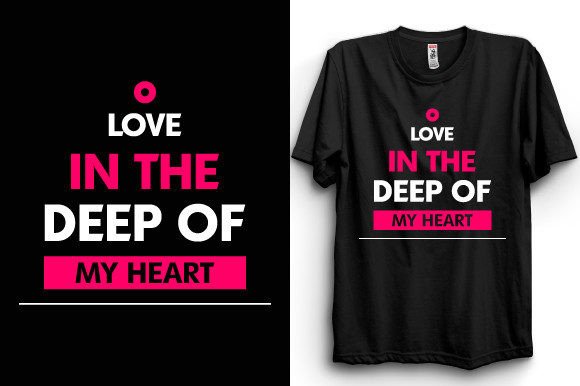 Love Romantic Typography T Shirt Vector for Branding and Graphics